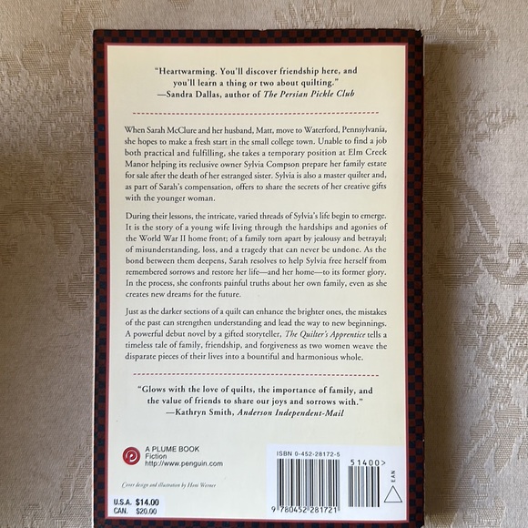 Lot of 5 books by Jennifer Chiaverini featuring the Elm Creek Quilts series - Picture 7 of 11